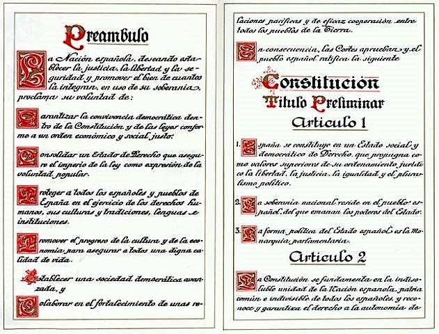 Artículo 1 de la Constitución Española: VALOR Y SIGNIFICADO