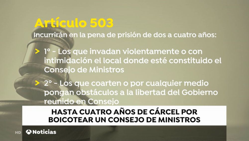 ARTÍCULO 503 DEL CÓDIGO PENAL: Qué establece y cómo afecta