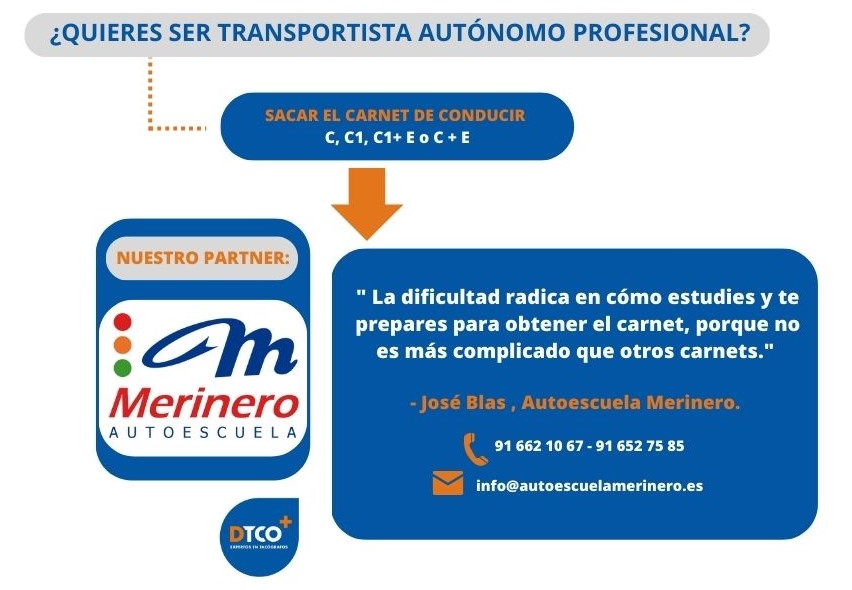 AUTÓNOMO SIN TÍTULO DE TRANSPORTISTA: Necesitas Carné
