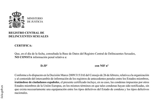 CERTIFICADO DE DELITOS SEXUALES: CÓMO Y CUÁNDO SOLICITARLO