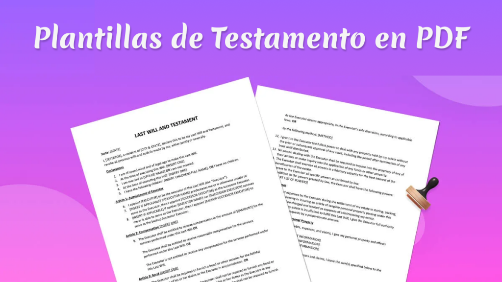 Cómo crear y descargar un testamento en PDF fácilmente