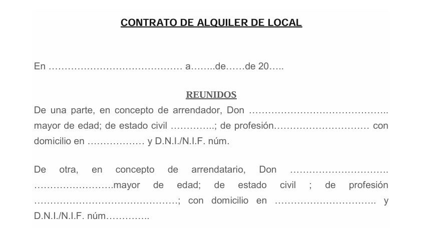 Cómo hacer un contrato de arrendamiento de local comercial