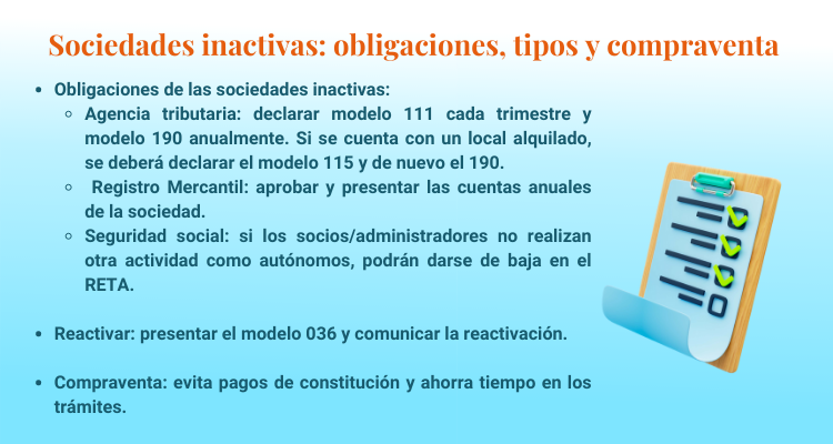 Cómo reactivar tu sociedad y cumplir obligaciones fiscales