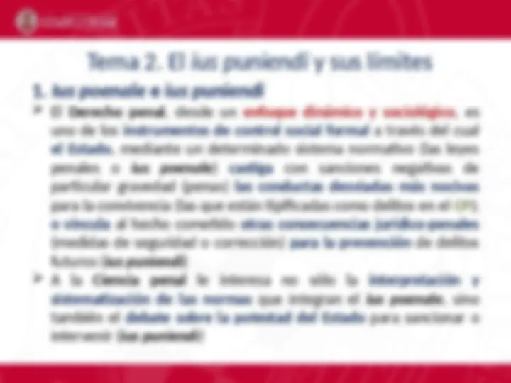 Cuál es el concepto y límite del Ius Puniendi del Estado en España