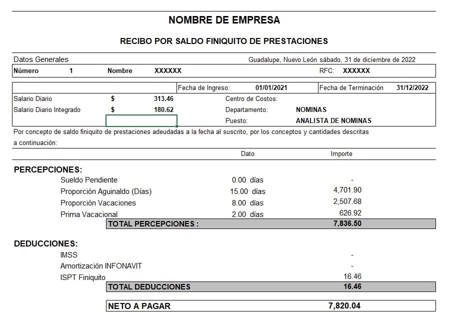 Cuál es el plazo para pagar el finiquito por renuncia voluntaria
