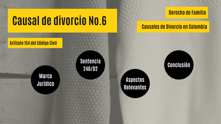 Cuáles son las causales de divorcio según el Artículo 154 del Código Civil Colombiano
