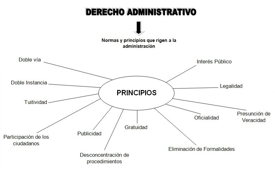 Cuáles son los principios esenciales del Derecho Administrativo