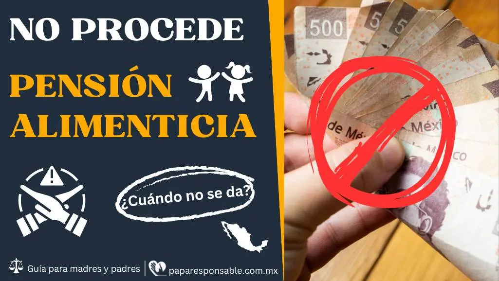 CUÁNDO NO PROCEDE DEMANDAR POR PENSIÓN ALIMENTICIA