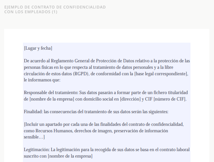 En qué consiste la cláusula de confidencialidad en contratos de servicios