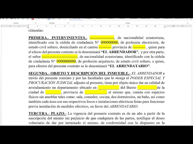 Es posible formalizar un contrato de alquiler por un año