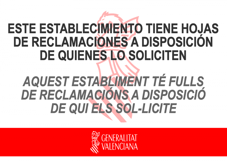 Este establecimiento cuenta con un sistema de hojas de reclamaciones
