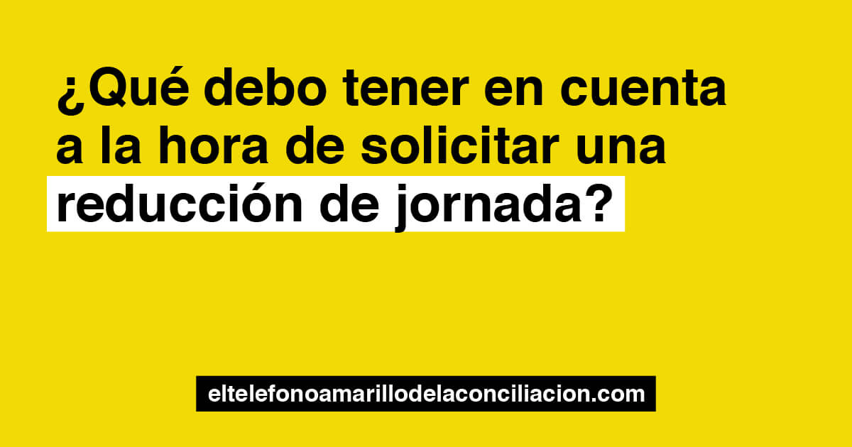 Jornada reducida: cómo cuidar a tus hijos y ganar tiempo
