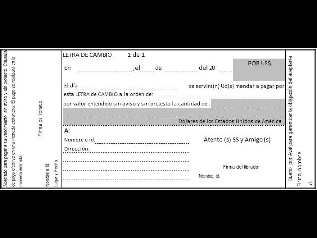 Letra de cambio: CLAVE, REQUISITOS y TIPOS en Venezuela