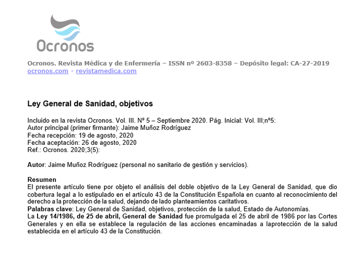 LEY GENERAL DE SANIDAD: CLAVE, BENEFICIOS Y RESUMEN