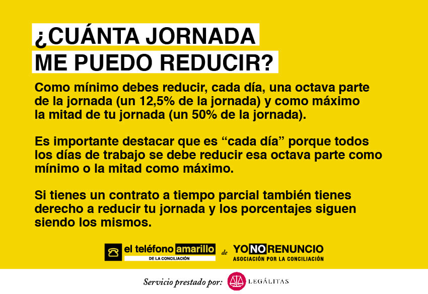 puedo solicitar reduccion de jornada por cuidado de hijos