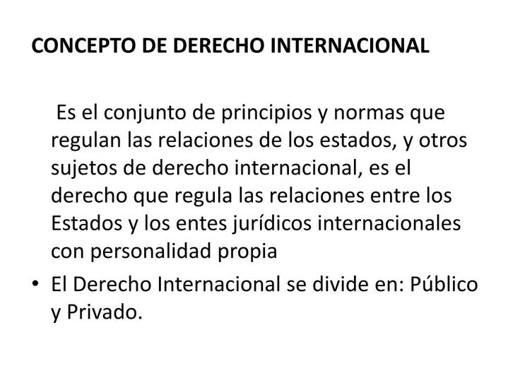 Qué es el Derecho Internacional y cuáles son sus características