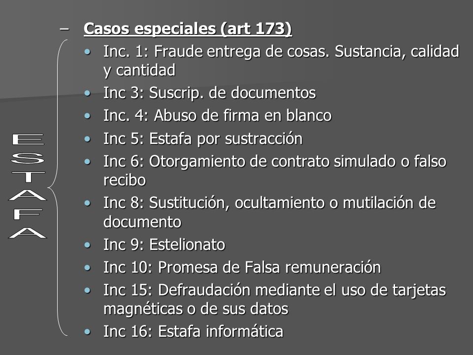 Qué es el estelionato según el Artículo 173 del Código Penal Argentino