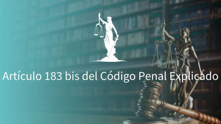 que establece el articulo 183 del codigo penal y sus claves