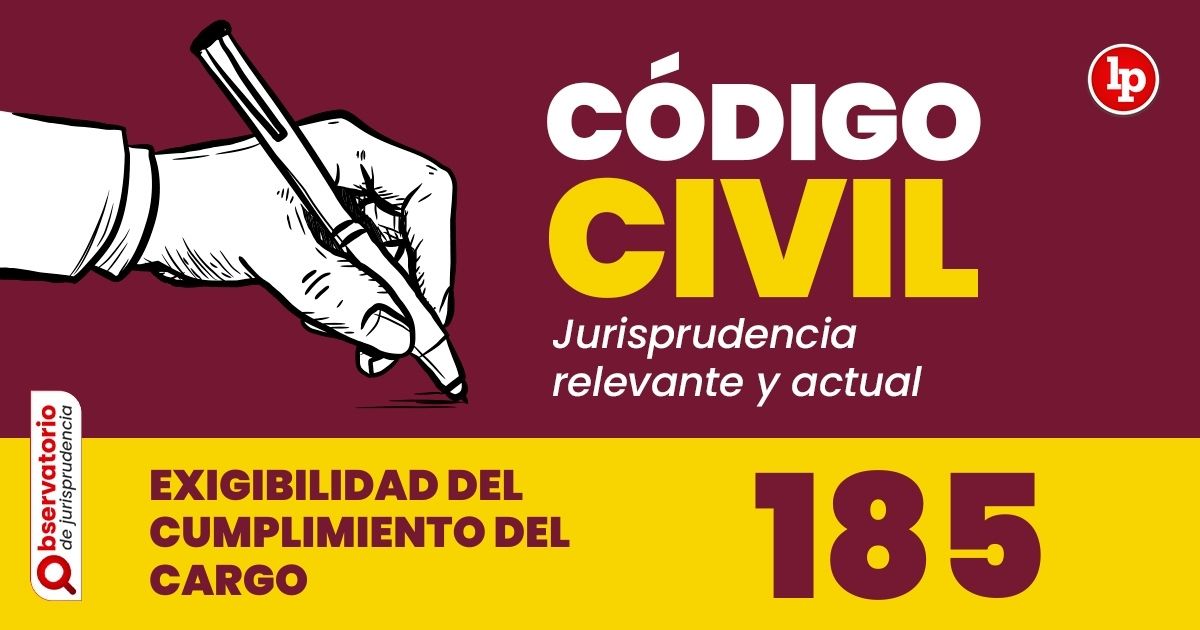 Qué establece el Artículo 185 del Código Civil de Perú