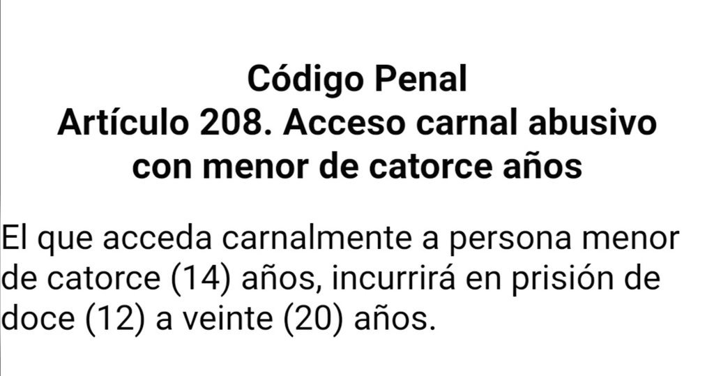 Qué implica el acceso carnal abusivo según el artículo 208 del Código Penal