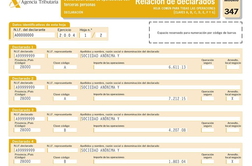 Qué son las operaciones a terceros y cómo incluirla en el Modelo 347