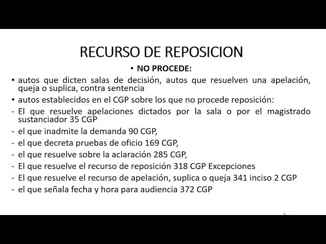 Recurso de Reposición: Qué es y sus Implicaciones Legales