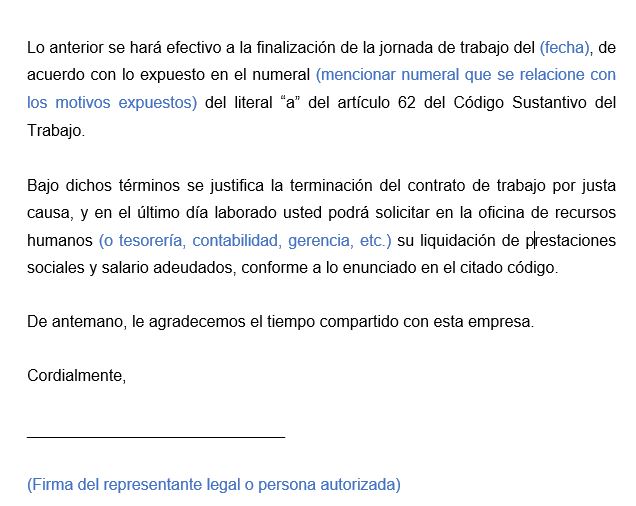 Sabes cómo redactar una carta de despido efectiva en 2026