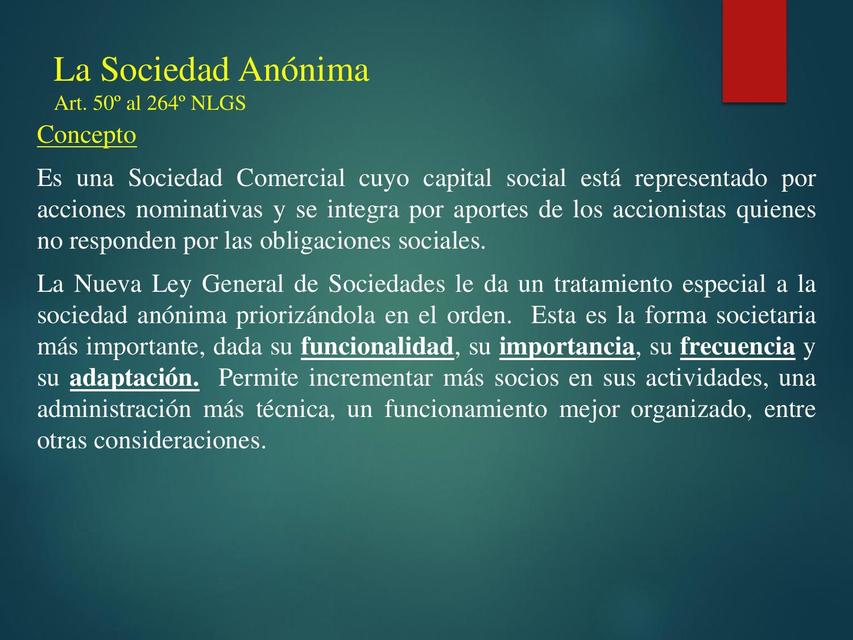 SOCIEDAD ANÓNIMA EN COLOMBIA: CONCEPTO CLAVE Y VALOR